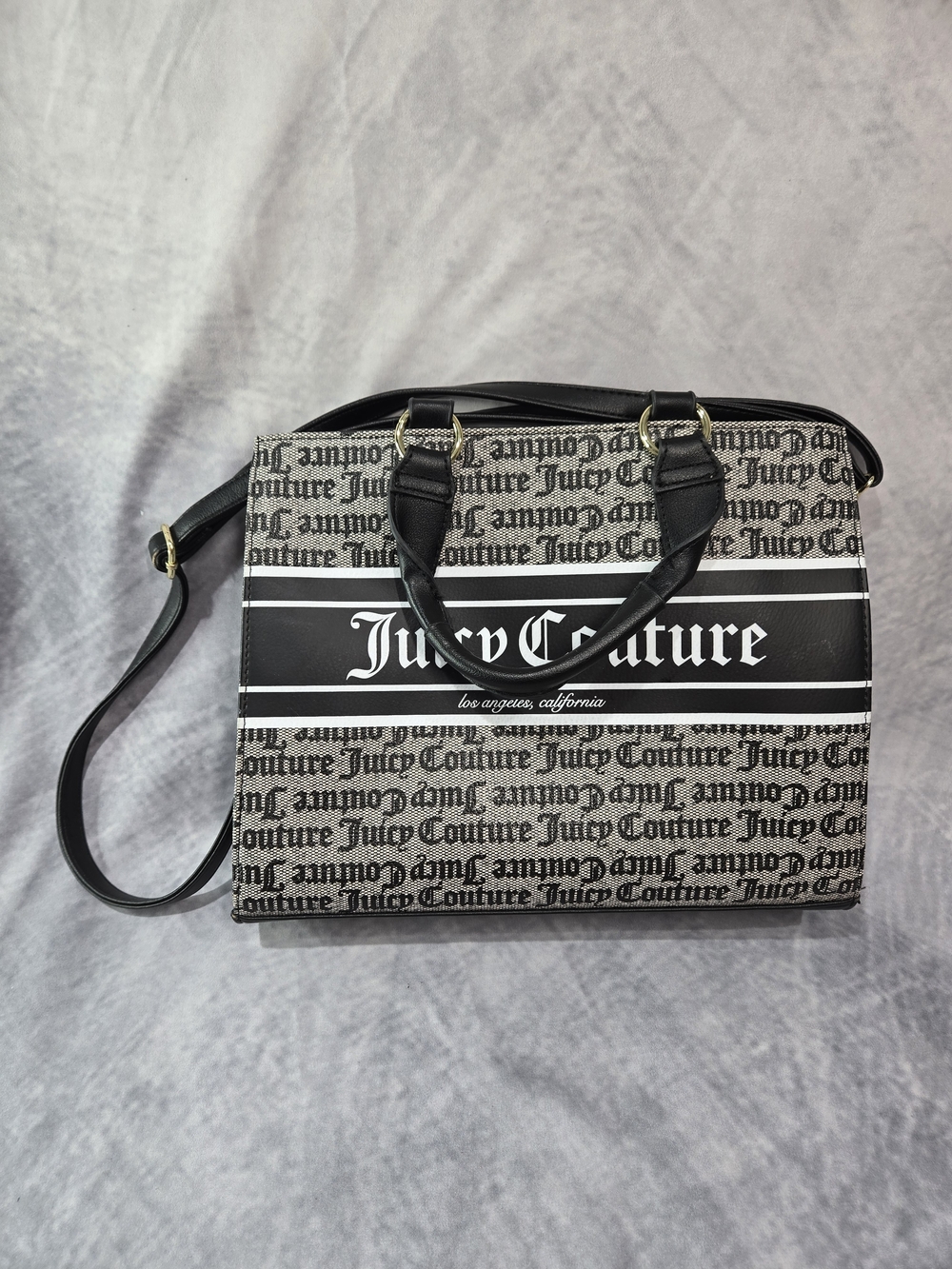 Juicy Couture Black Logo Satchel Bag